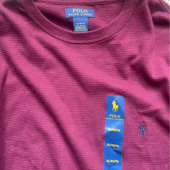 Men’s POLO thermal shirts (Green & Burgundy) - Picture 3 of 3